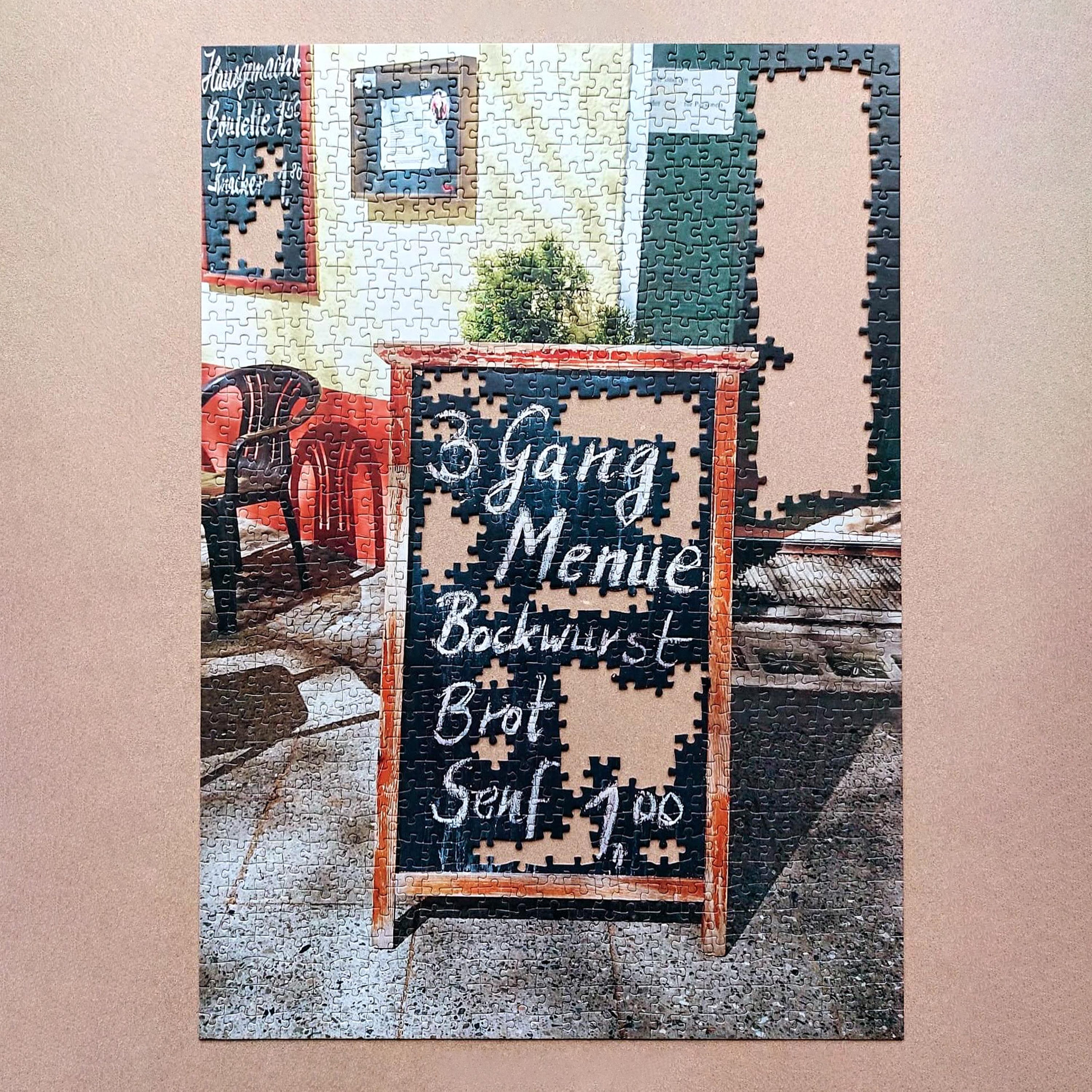 Puzzle „Drei Gänge Menü“