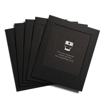 5 x Instant Photocards „Black“